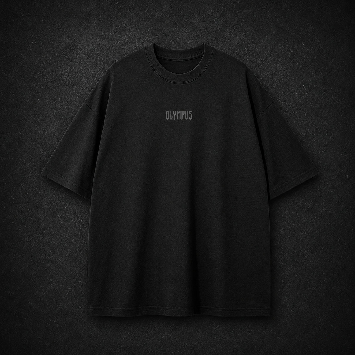 Black OLYMPUS Gorilla heavyweight graphic tee front design