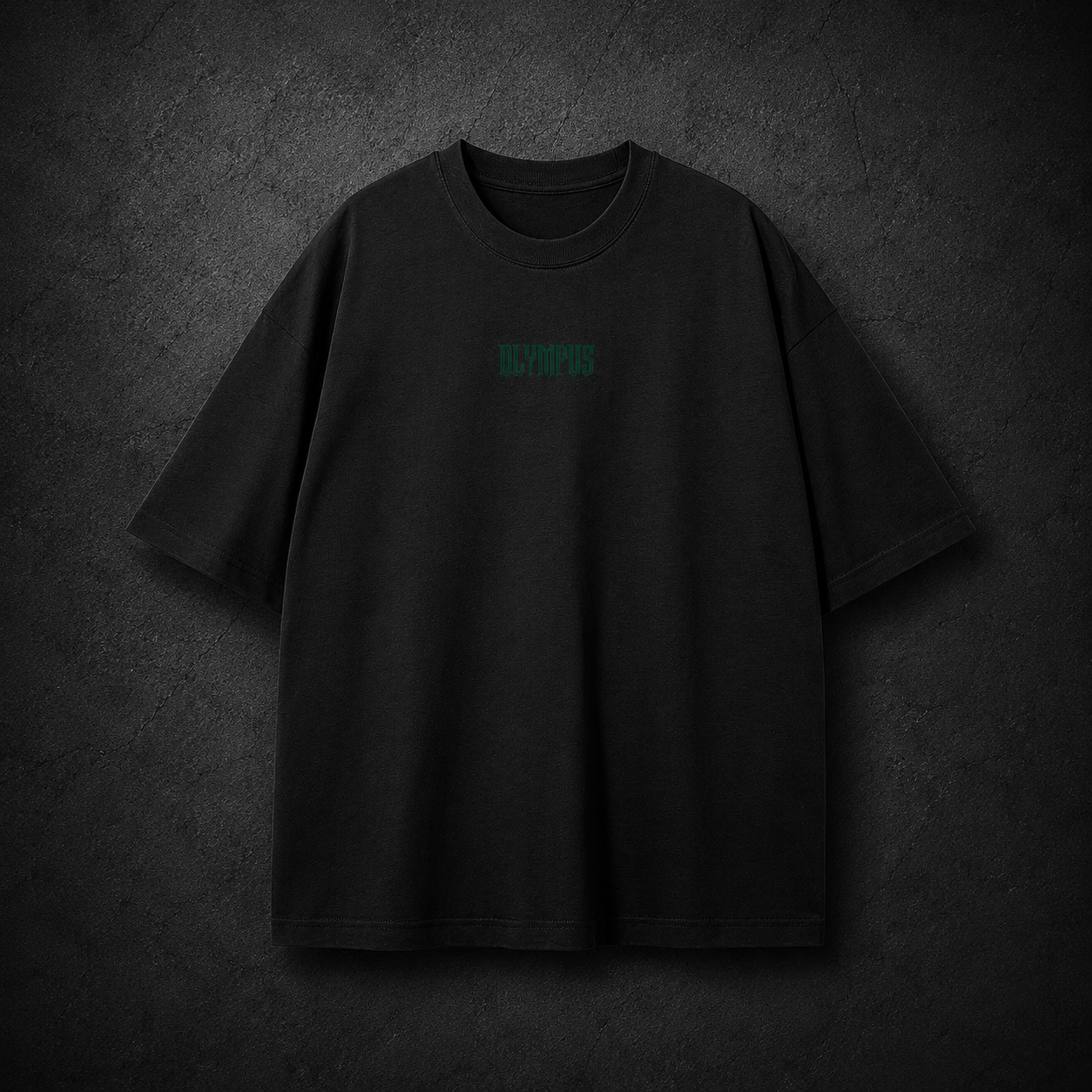 Black OLYMPUS Pantera heavyweight graphic tee front design